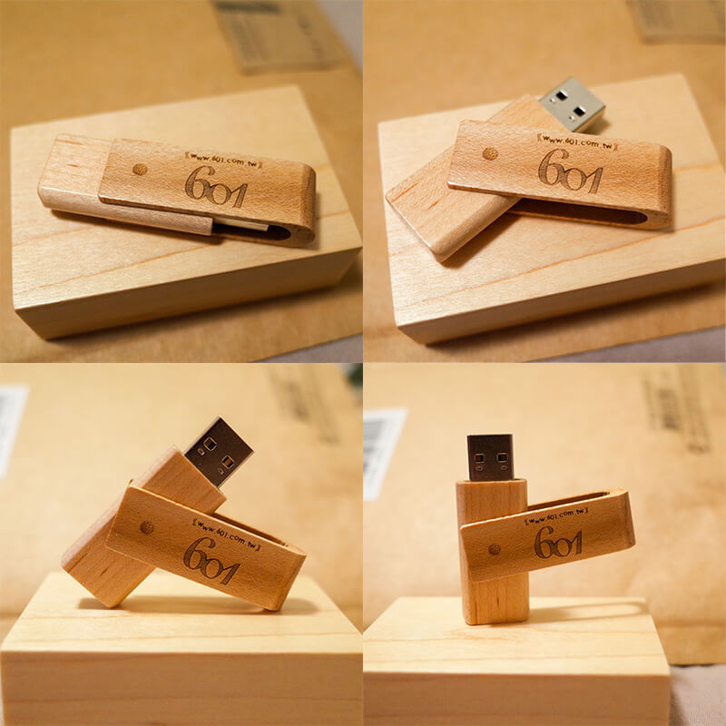 木製的相片 USB